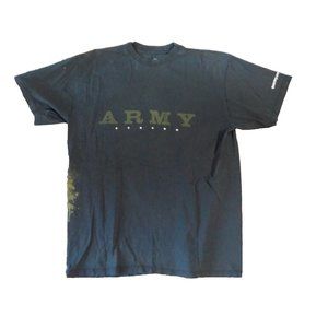 ARMY STRONG Never Quit by Unicor Men's Black 100% Cotton T-Shirt